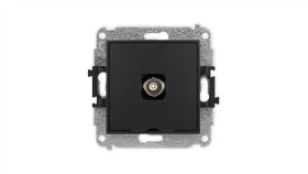 Icon Mechanizm Gniazda Pojedynczego Bnc, Bez Pola Opisowego Czarny Mat...