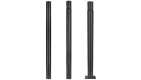 Słup Oświetleniowy, Maszt Do Kamer Fi: 60Mm 3M Podstawa 150X150x6mm Czarny...