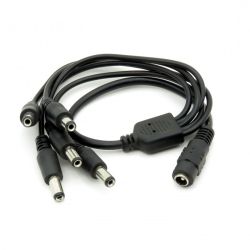 Adapter DC 5,5x2,1 mm 1 x żeński do 5 x męski