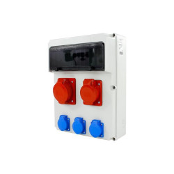 Rozdzielnica siłowa n/t 1x16A 5P 1x32A 5P 3x230V 13-mod. IP44 NBOX-13M.1 Next