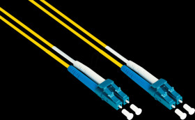 LW-920LC Optical Fiber Cable Duplex OS2 9/125µ LC/LC, 20m, yellow