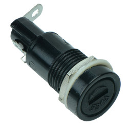Panel Mount Fuse Holder for 5.2x20mm Glass Fuses 10A 250V