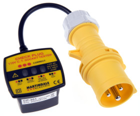Tester gniazd, CP-301, 16A, 110V ac, test przewodów: Tak, LED, CAT II 150 V, Zasilanie sieciowe