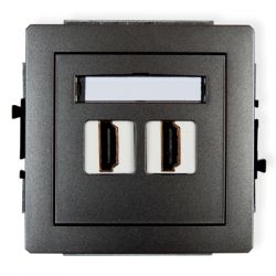 Mechanizm gniazda podwójnego HDMI