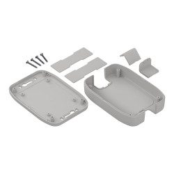 Obudowa ogólnego użytku ABS szerokość zew. 95mm długość zew. 135mm wys. zew. 33mm RS PRO Jasnoszary