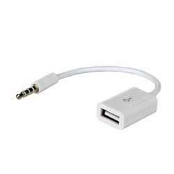 Adapter z kablem Akyga AK-AD-24 USB A (f) / mini Jack (m) 15cm