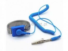 Opaska metalowa uziemiająca na rękę