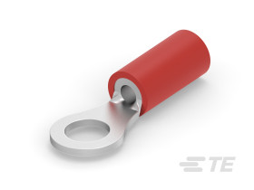 Zacisk oczkowy Ø , M4 (#8) izolowany Czerwony TE Connectivity