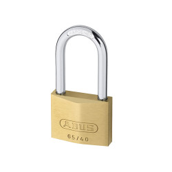 ABUS 09856 65/40mm Brass Padlock 40mm Long Shackle Carded