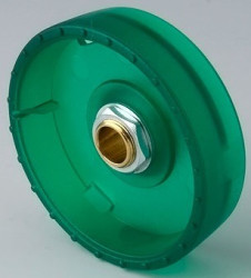 Rotary knob, 6 mm, PC, green, Ø 41 mm, H 14 mm, B8341065