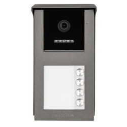 Stacja bramowa czterolokatorska z czytnikiem RFID, kamera Full HD, montaż natynkowy Vidos IPX S101-4