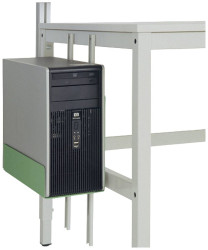 Manuflex ZB3607.6011 Uchwyt na CPU w Resedazielony RAL 6011, szer. X gł. X wys. = 180-250 x 450 x 290 mm