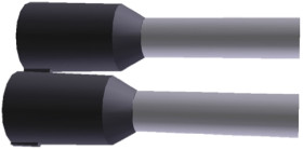 Końcówka tulejkowa izolowana 1.5mm² długość 8mm Czarny średnica 1.8mm Izolowane TE Connectivity