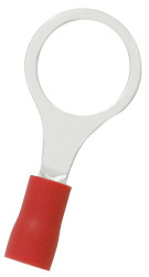 Zacisk oczkowy rozmiar przewodu 1.5mm² Ø 10.5mm izolowany średnica wew 10.5mm Czerwony RS PRO