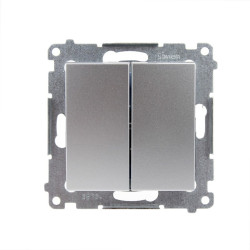 Łącznik podwójny srebrny DW5.01/43 Kontakt Simon54