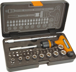 Końcówki wkrętakowe z uchwytem /zestaw 42szt./ 08-709