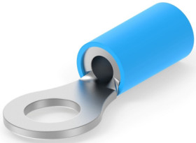 Insulated ring cable lug, 1.25-2.0 mm², AWG 16, 4.82 mm, blue, 32960