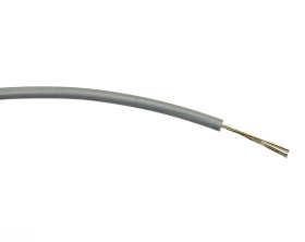 Przewód montażowy 0,2 mm² Szary RS PRO PVC 24 AWG 1 kV AC dł. 500m 7/0,2 mm +85°C Norma wojskowa 61-12 część 6