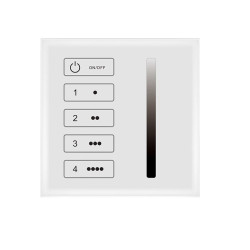 Naścienny panel dotykowy DALI master LED MONO 24V/Bus TL4-1D(W)