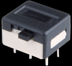 25346NA Slide switch, angled, pitch 2.54, 2 x ON-ON