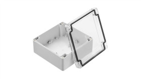 Obudowa Ekranowana Szary Ik07, Ip67 Poliuretan, 134.75 X 134.75 X 60.1Mm, Rs Pro