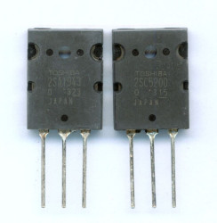2SA1943+2SC5200 15A 230V 150W TO-264 KOMPLET TRANZYSTORÓW