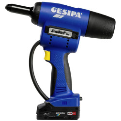 Gesipa 1679661 AccuBird Pro Cordless Rivet Gun 18V Li-ion Fast Durable
