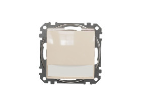 SEDNA DESIGN & ELEMENTS Wyłącznik zwierny przycisk z etykietą i podświetleniem 12VAC beż SDD112143L SCHNEIDER ELECTRIC
