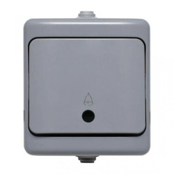 BRYZA Przycisk dzwonek IP54 - podświetlany 10AX 250V 190004