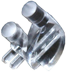 Światłowód do LED, sztywny, kątowy, dł. 13.9mm, 2-rzędowy, 2-drożny, Dialight