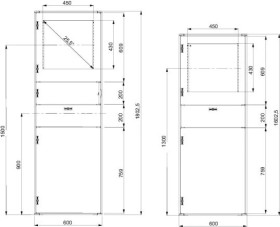 Spacial SF obudowa PC, zmontowana, 1600x600x600mm NSYSF16660PC
