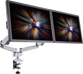 Uchwyt do monitora, stołowy SpeaKa Professional SP-1624800, 25,4 cm (10") - 68,6 cm (27"), Maks. udźwig: 9 kg, do 2 moni
