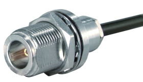 Złącze koncentryczne Montaż na panelu Gniazdo typ złącza Złącze koncentryczne w okrągłej obudowie Lutowane