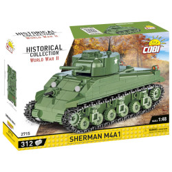Pojazd Pancerny Sherman M4A1 312 Kl, COBI, II Wojna Światowa