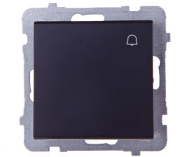 SONATA Przycisk /dzwonek/ czarny metalik ŁP-6R/m/33