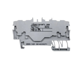 Złączka szynowa 4-przewodowa szara 2000-1401 TOPJOBS