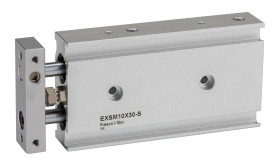 Siłownik z prowadzeniem skok 30mm RS PRO Ø 10mm 102 x 46 x 17mm 102mm