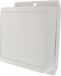 ABS enclosure, (L x W x H) 180 x 180 x 65 mm, light gray (RAL 7035), IP66, 1555WF42GY