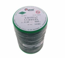 Cyna lutownicza Sn99,3Cu0,7 (1.1.3) 0,5mm/0,5kg