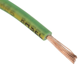 Przewód montażowy 1,5 mm² Zielony/Żółty RS PRO Bezhalogenowe 15 AWG 750 V dł. 100m 30/0,25 mm +90°C BS EN 50525-3-41,