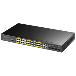 ZARZĄDZALNY SWITCH POE+ GS2028PS4-300W 24-PORTOWY SFP CUDY