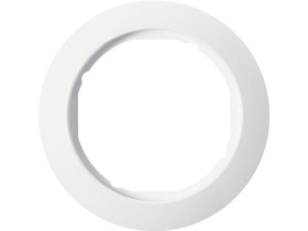 BERKER Serie 1930 Ramka 1 pojedyncza do płytek czołowych fi 58 mm biały 138209 HAGER