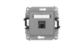 Icon Mechanizm Gniazda Komputerowego Pojedynczego 1Xrj45, Kat. 7, Ekranowane,...