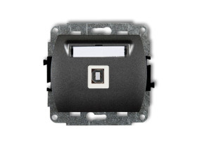 TREND Gniazdo USB-AB 2.0 grafitowy 11GUSB-3 KARLIK