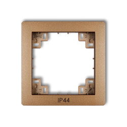 Ramka pośrednia do łączników IP44 złoty metalik 8DRPH