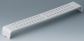 Enclosure strip, straight, ABS, (L x W x H) 258.9 x 35 x 23.9 mm, gray white, A0124370
