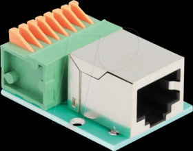 90652 Cat.5e RJ45 socket / terminal block with push-button