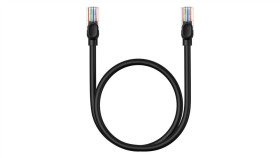 Kabel Ethernet Baseus High Speed Cat 5 Rj-45 1000Mb/S 0.5M Okrągły - Czarny