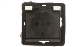 Sonata Gniazdo Bryzgoszczelne Z/U Schuko Ip44 Z Przesłonami Klapka...