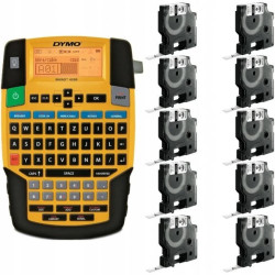 Drukarka etykiet DYMO Rhino 4200 dla elektryka, instalatora, przemysłu s0955990 + 10 taśm DYMO IND 9mm x 1,5m (biała / czarny na